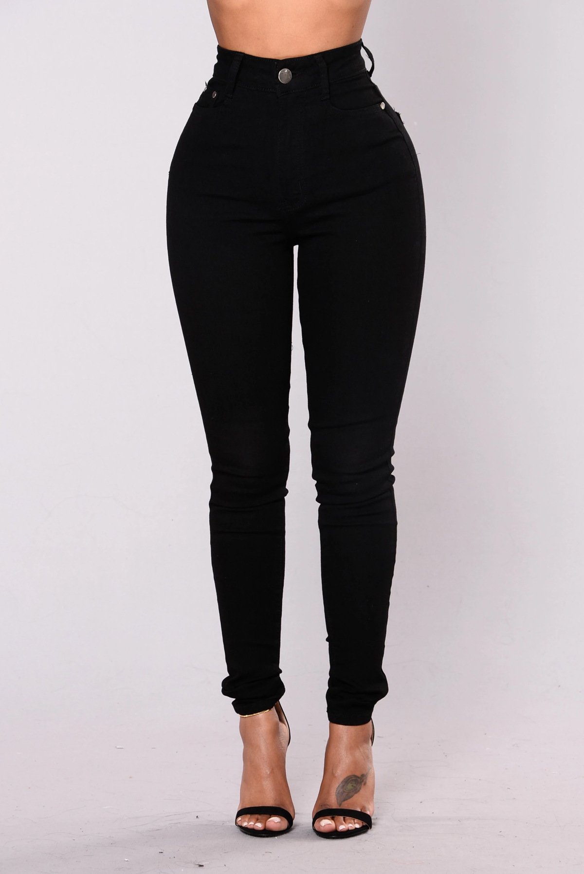 Cool High Waist Stretch HipLift Denim Pants - Image 4