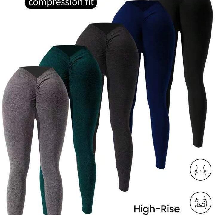 Women's V-Waist Hip-Lift Training Tights - Image 8