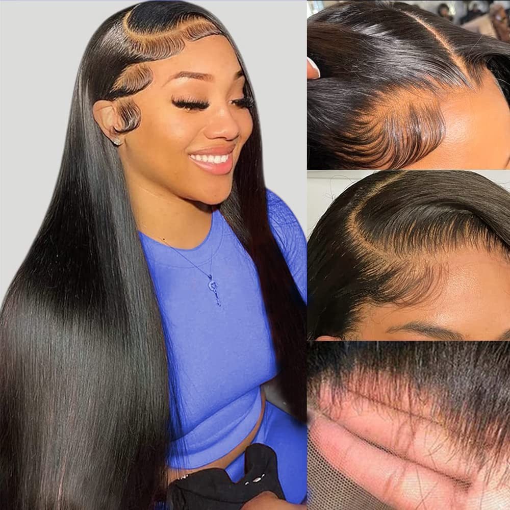 Natural Human Hair Lace Wigs Soft Full Cap