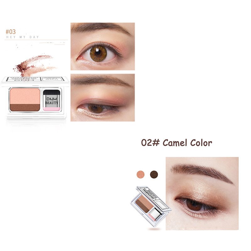 Double Color Glitter Eyeshadow Palette - Image 3