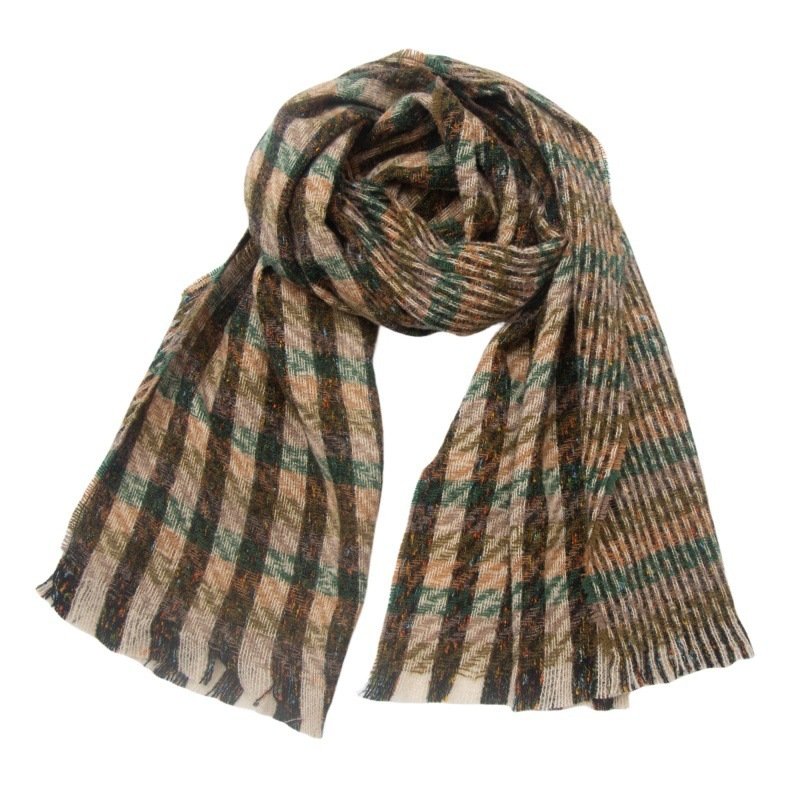 US/EU Style Winter Worm Plaid Scarf Shawl - Image 6