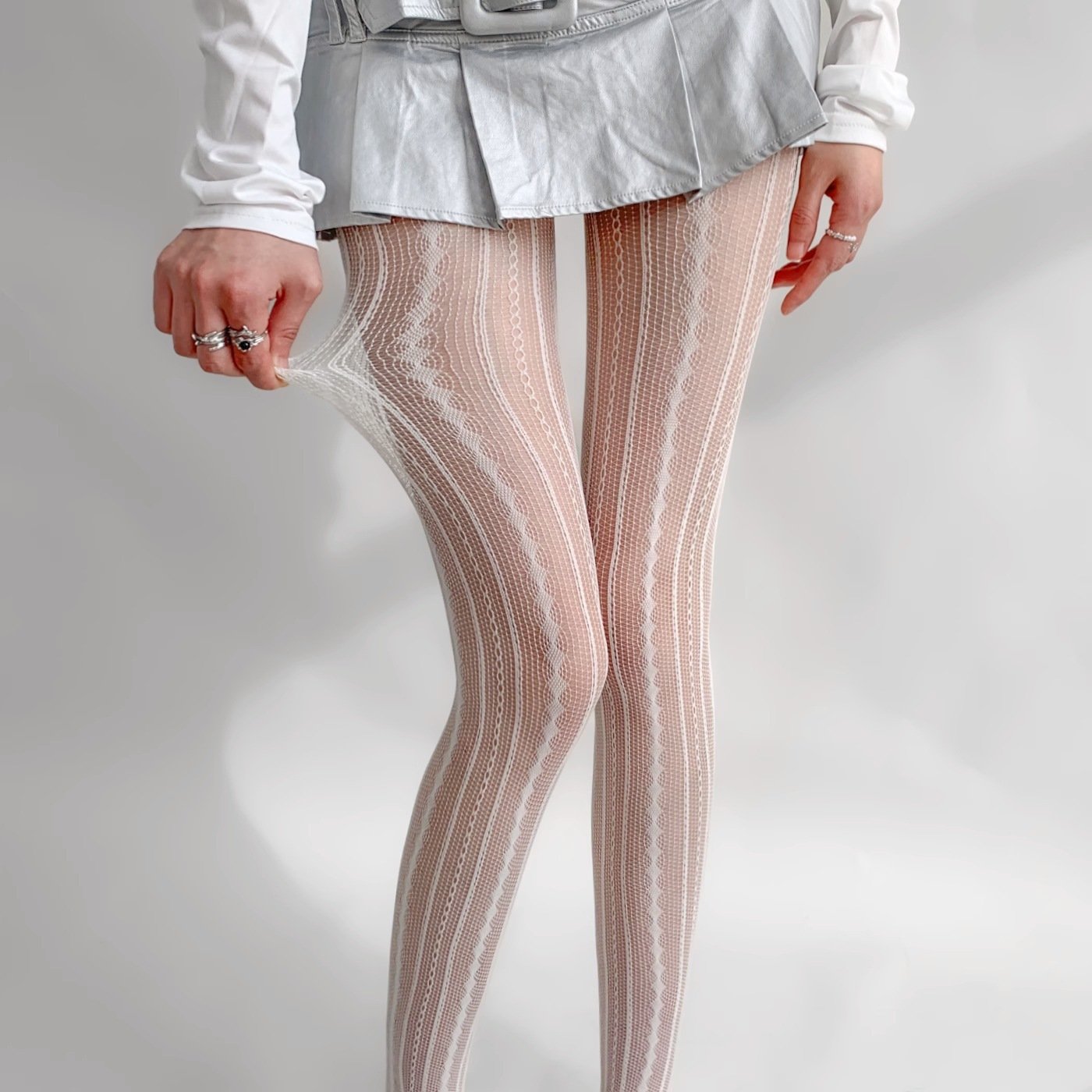 Girls Lace Mesh Fashion Stockings Pantyhose - Image 3
