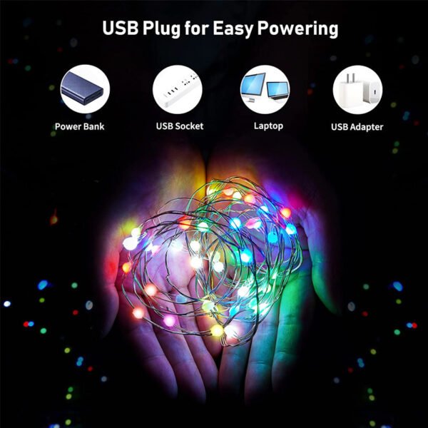 USB Smart Bluetooth Led Copper Wire String Light App Control Christmas Tree Decor New Year Fairy Light Garland Christmas Decoration - Image 6