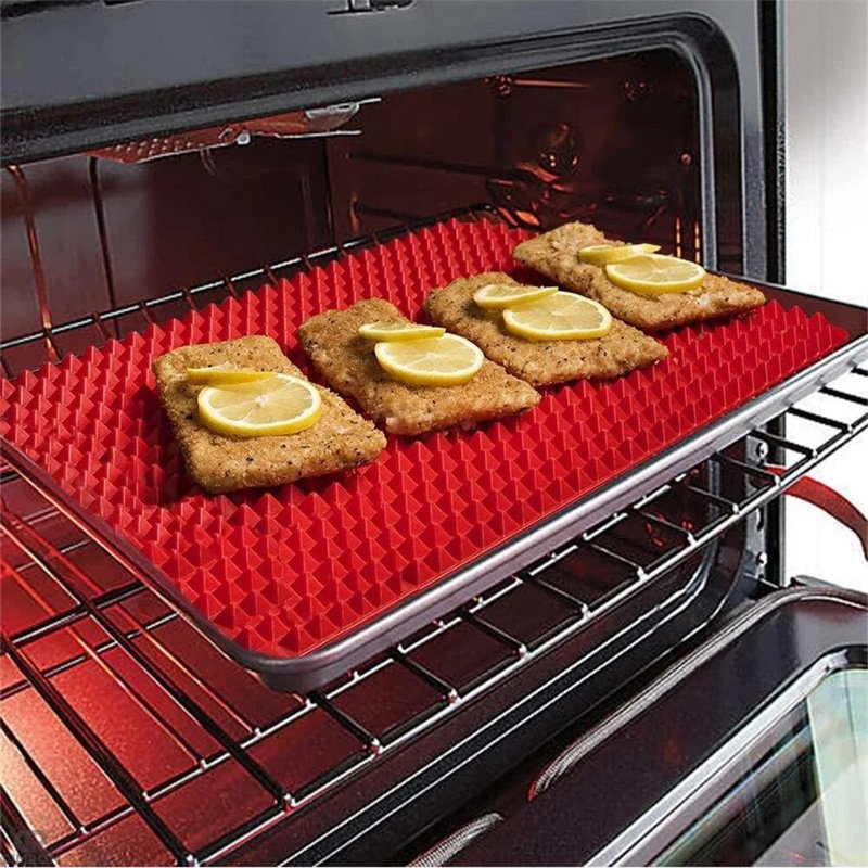 Non-Stick Silicone Pyramid Baking Mat Tray - Image 3