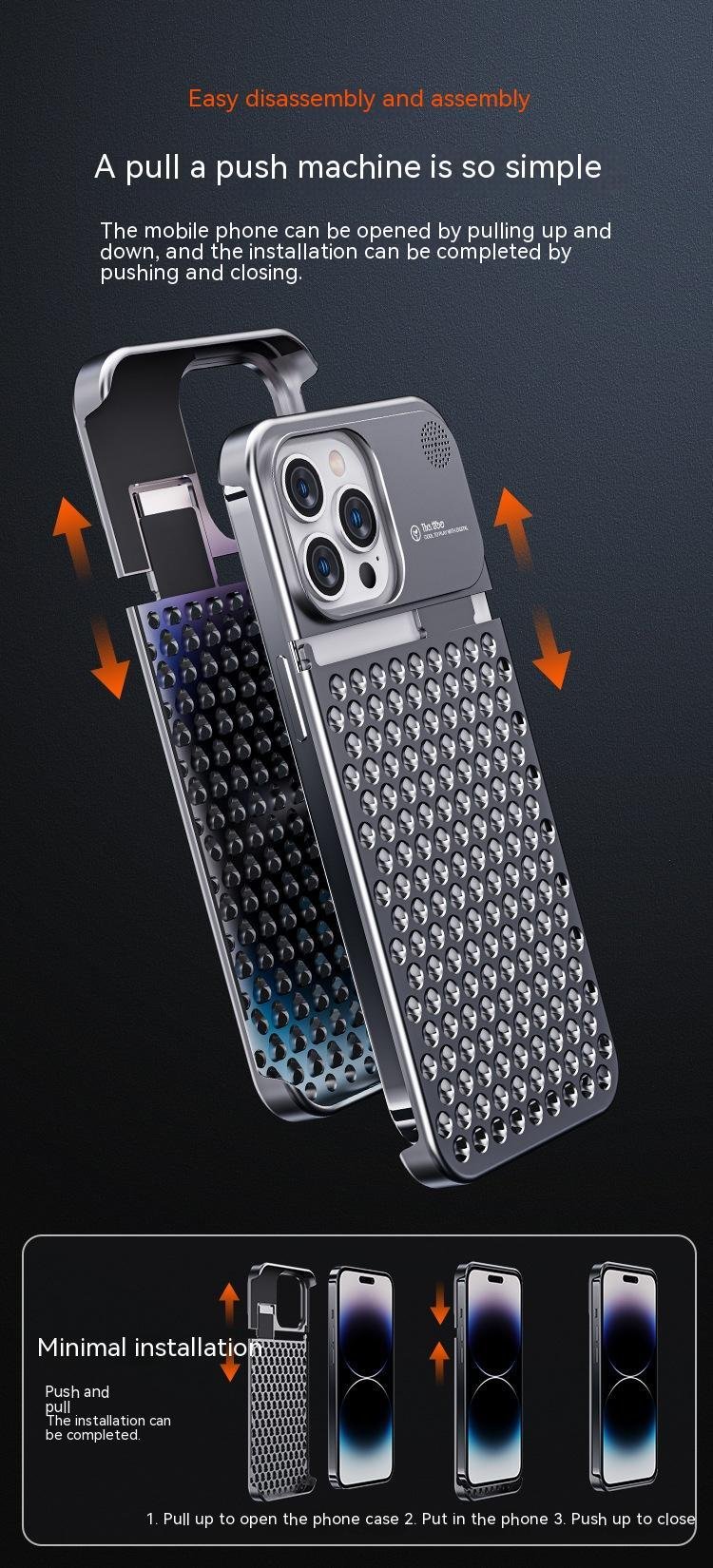 Aluminum Phone Case Heat & Hitting Defense - Image 7