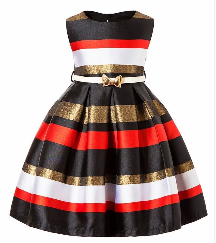 Girls Elegant Pretty Flower Birthday Dress