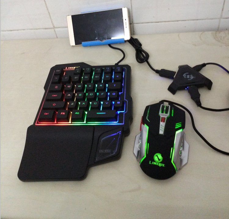 Gaming Mouse set with one hand Keyboard - Image 7