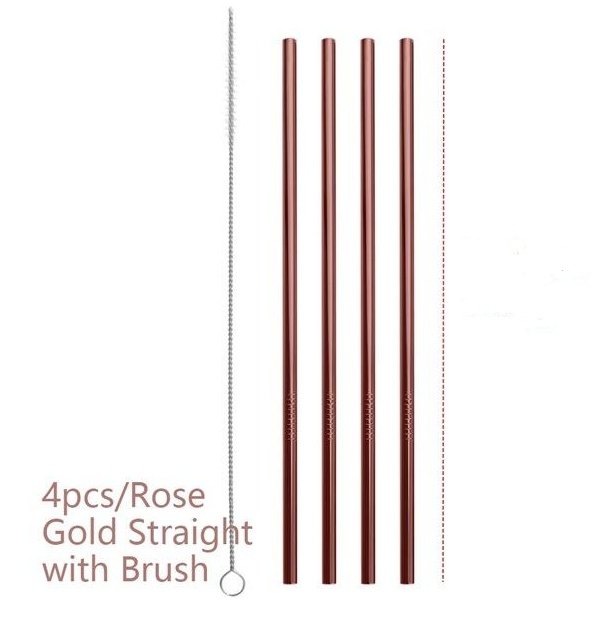 Colourful Reusable Stainless Steel Straws - Image 5