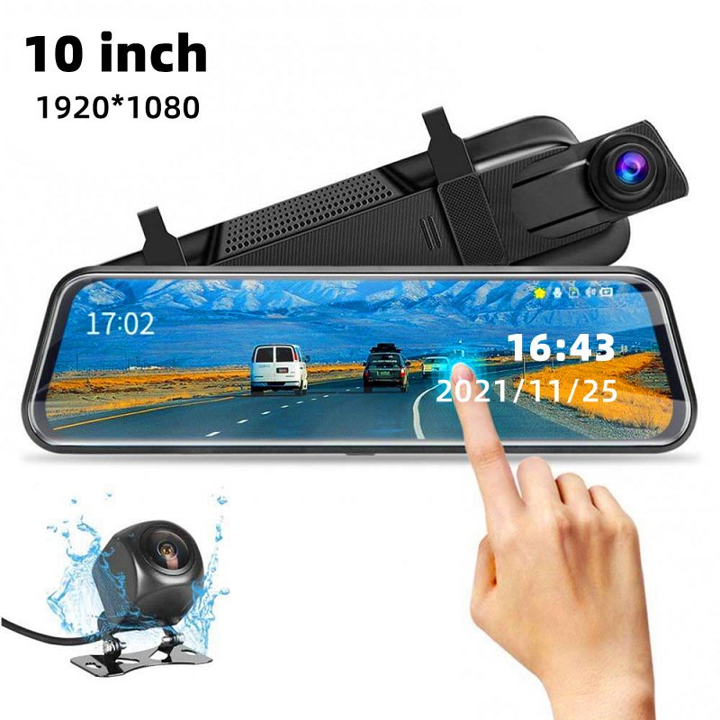 Front & Rear Dual Recording Mirror Dash Cam