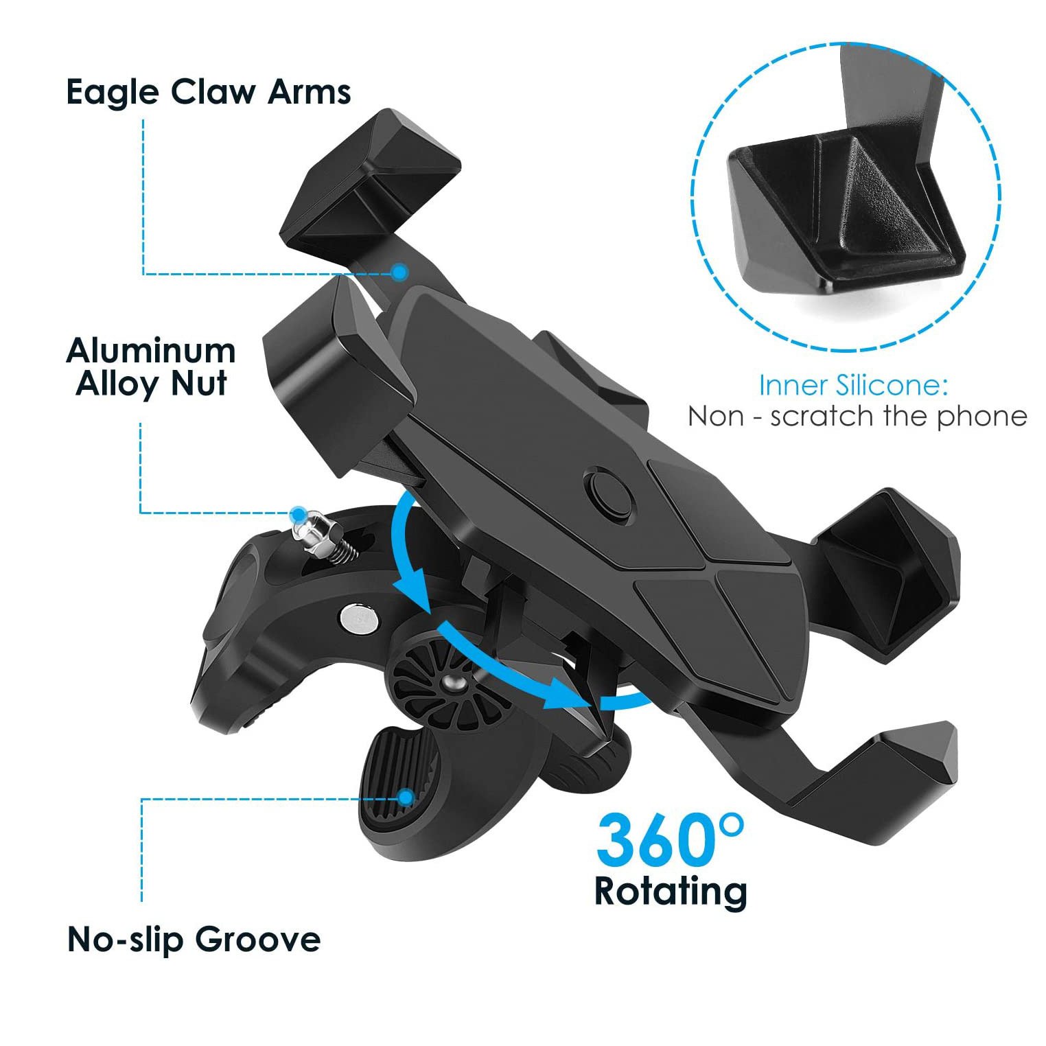 Cool Anti-Shake Telescopic Bike Phone Mount - Image 3