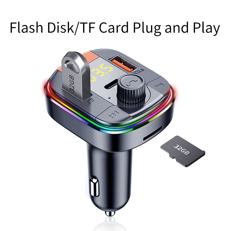 Flashy MP3 Bluetooth Car Player and Charger
