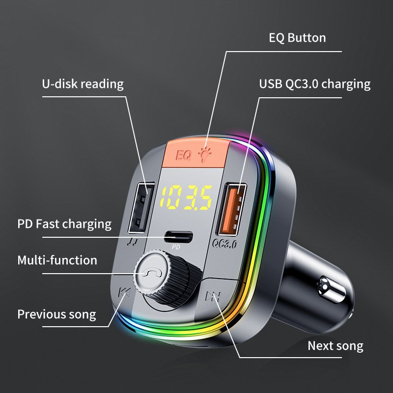 Flashy MP3 Bluetooth Car Player and Charger - Image 3