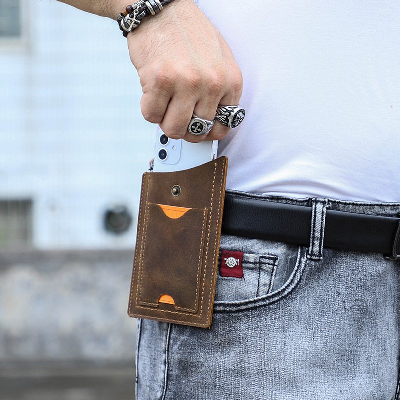 Stylish Protective Belt Leather Phone Case