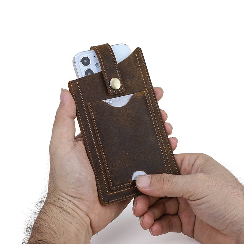 Stylish Protective Belt Leather Phone Case - Image 5