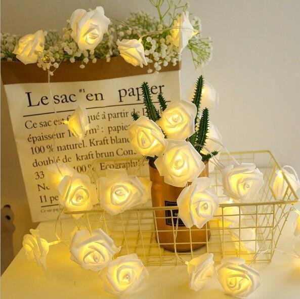 Romantic Rose String Lights Battery Powered - Image 2