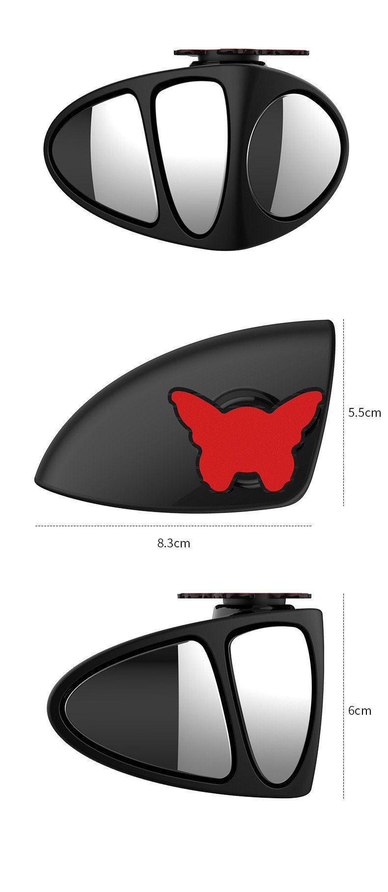 Adjustable Multi-Angle Blind Spot Mirror - Image 3