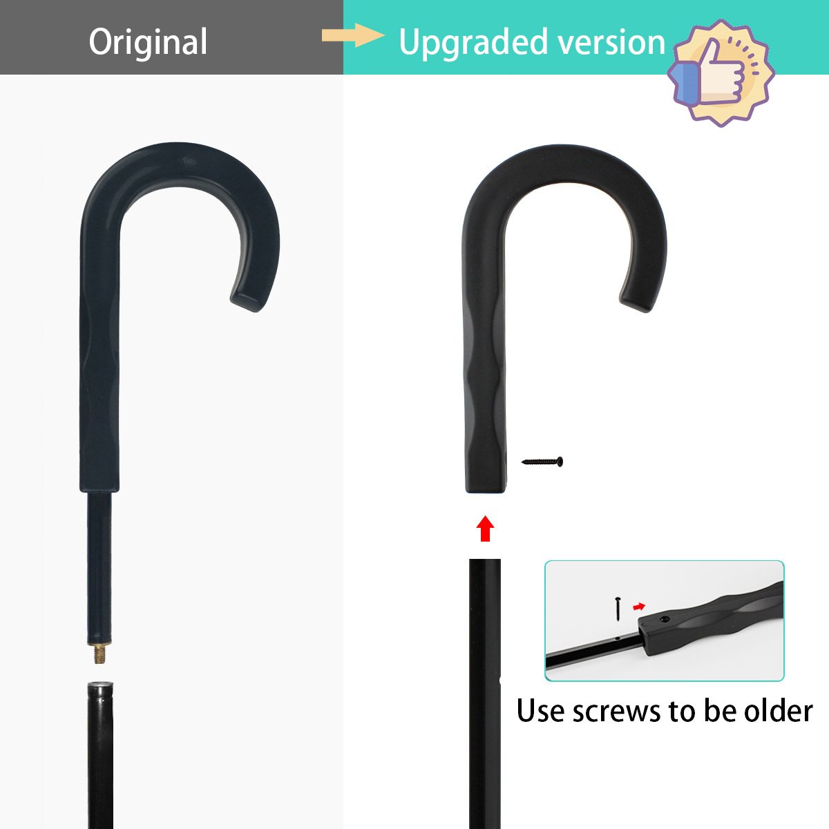Transparent Dog Umbrella with Leash Handle - Image 3