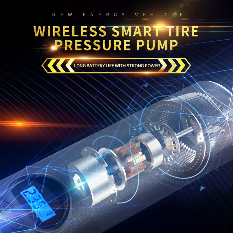 Cordless Digital Air Pump for Car or Bike - Image 5