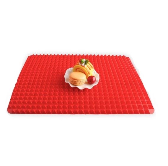 Non-Stick Silicone Pyramid Baking Mat Tray - Image 4