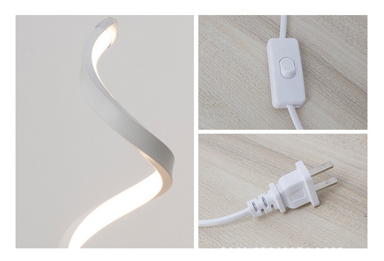 HQ Modern Spiral LED Table Lamp with Remote - Image 6
