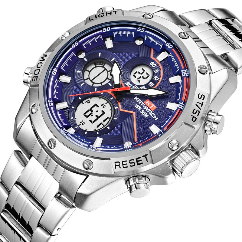 Waterproof LED Smart Watch with Steel Band - Image 5