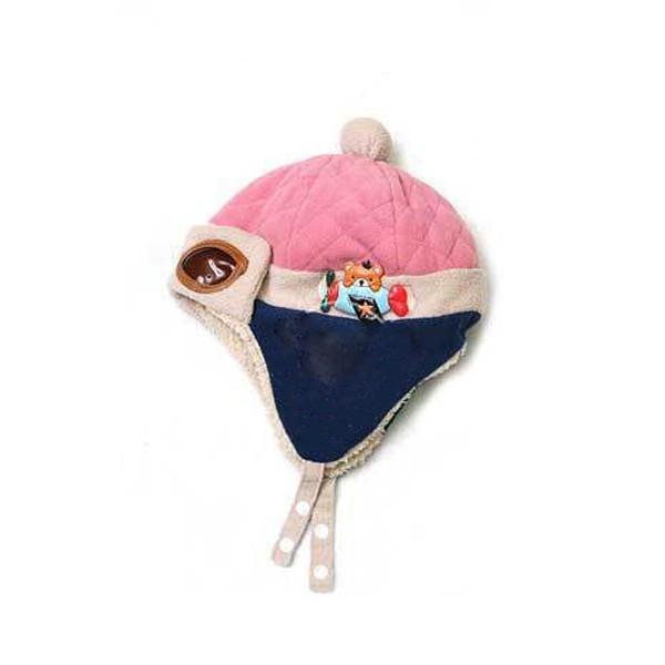 Baby Aviator Winter Cap with Plush Goggles - Image 4