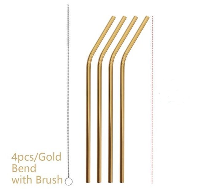 Colourful Reusable Stainless Steel Straws - Image 10