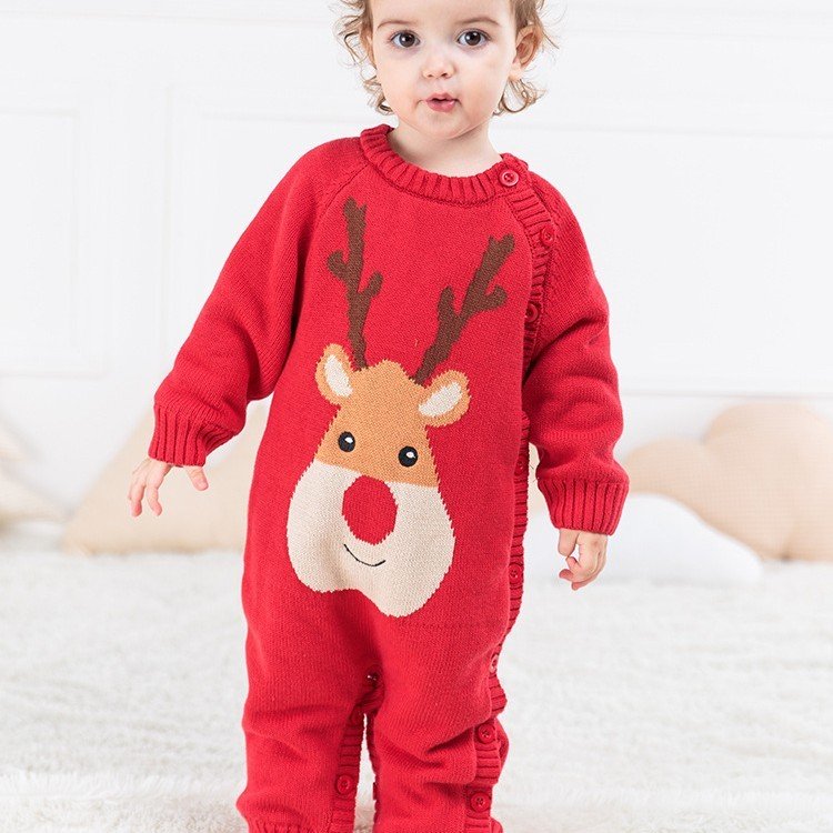 Newborn Baby Clothes Crawling Happy Rompers
