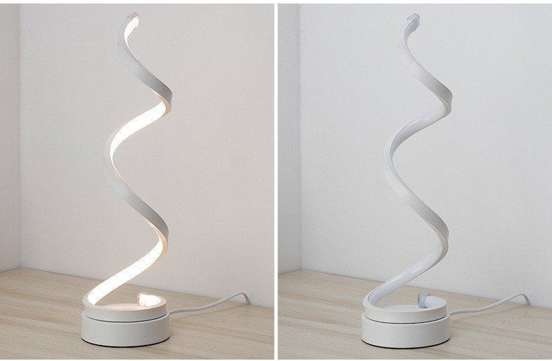 HQ Modern Spiral LED Table Lamp with Remote - Image 7