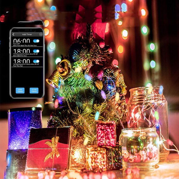 USB Smart Bluetooth Led Copper Wire String Light App Control Christmas Tree Decor New Year Fairy Light Garland Christmas Decoration - Image 2