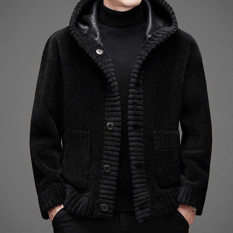 Fur-integrated Double-sided Hooded Jacket - Image 9