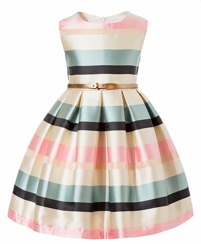 Girls Elegant Pretty Flower Birthday Dress - Image 4