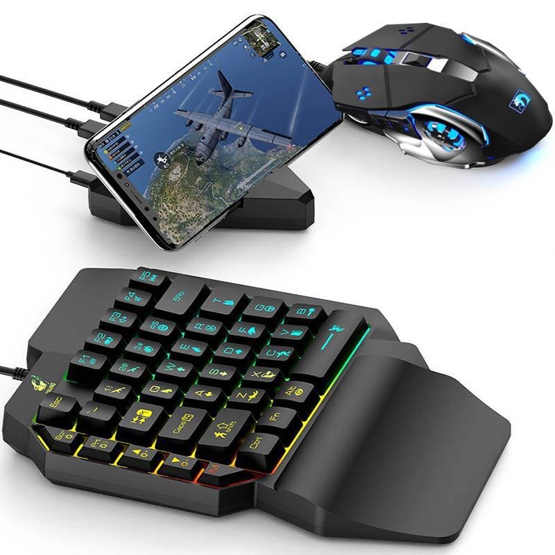 Gaming Mouse set with one hand Keyboard - Image 4