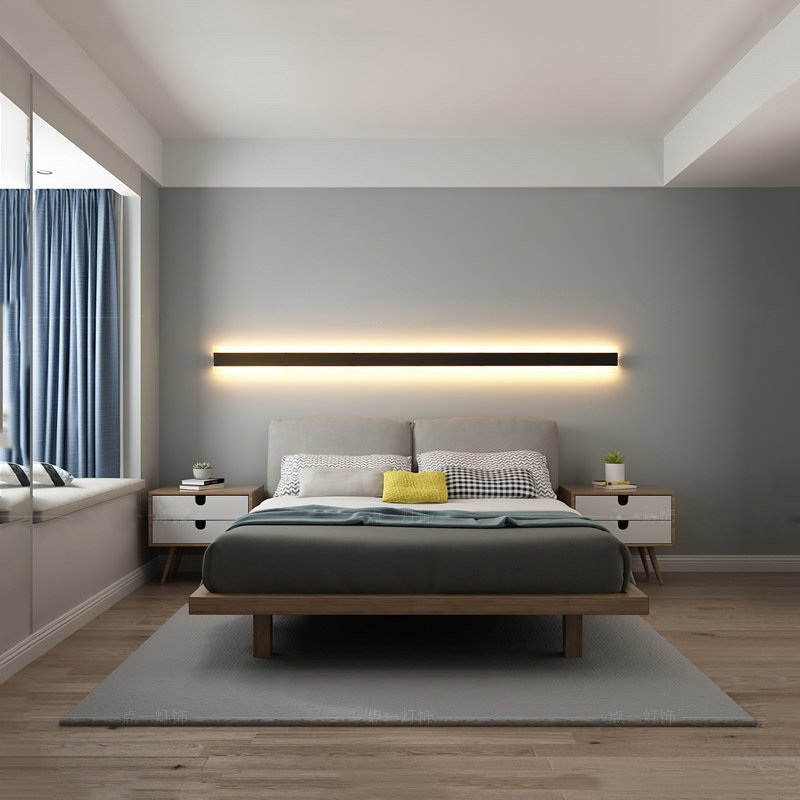 Modern Long LED Wall Lamp for Living Spaces