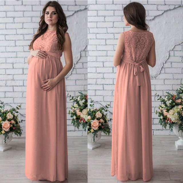 Comfortable & Elegant Lace Maternity Dress - Image 5