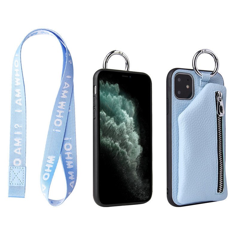 PU Leather Strap Case Phone Wallet Cover - Image 3