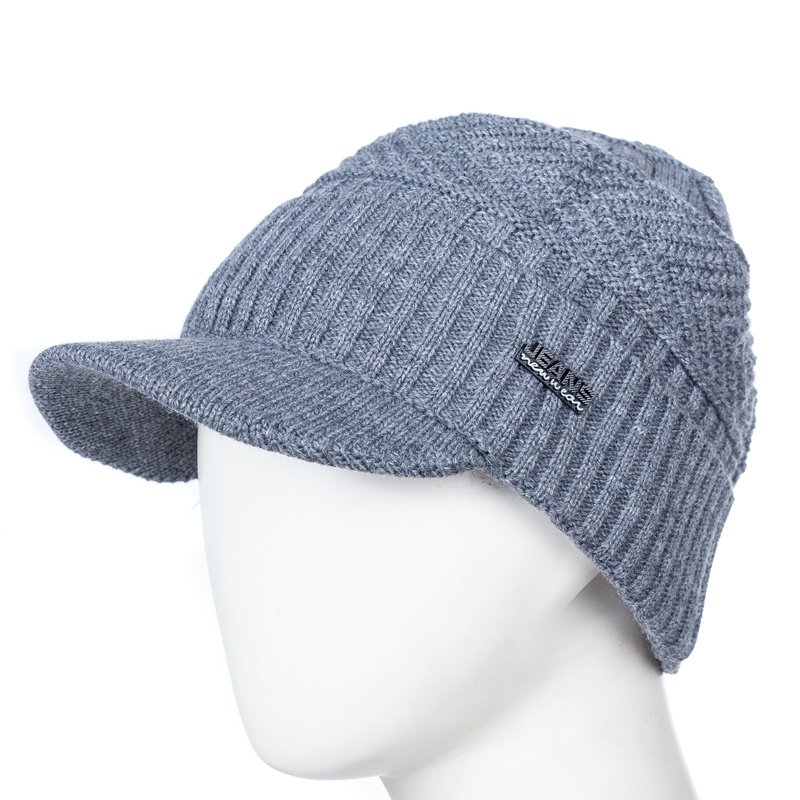 Unisex Warm Winter Hat Fur Line Soft Beanie - Image 5