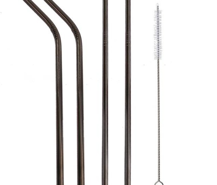 Colourful Reusable Stainless Steel Straws - Image 3