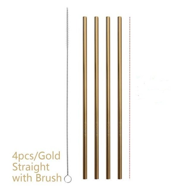 Colourful Reusable Stainless Steel Straws - Image 6
