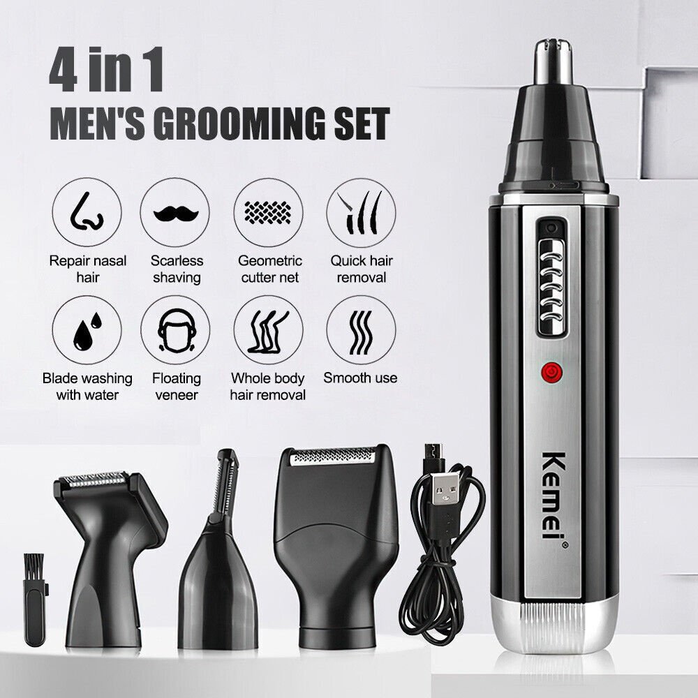 4in1 Electric Beard & Nose Hair Trimmer Kit - Image 2