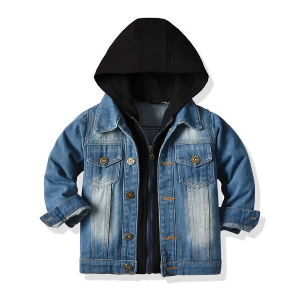 Children's Denim Jacket,  Hooded Fashion Casual Top