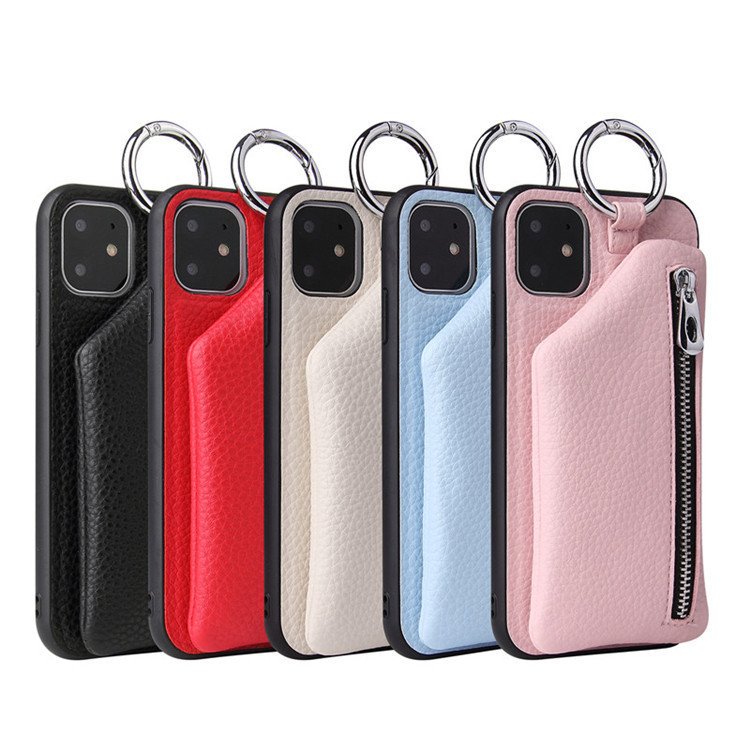 PU Leather Strap Case Phone Wallet Cover