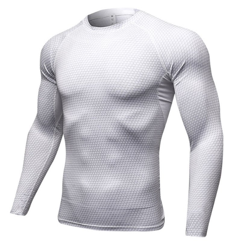 Men's Tight 3D Long Sleeve Training T-shirt - Image 6