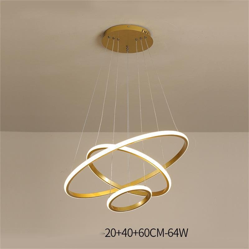 Ring Design Gold Ceiling Light Chandelier - Image 3