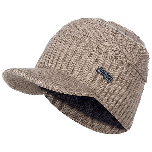 Unisex Warm Winter Hat Fur Line Soft Beanie - Image 2