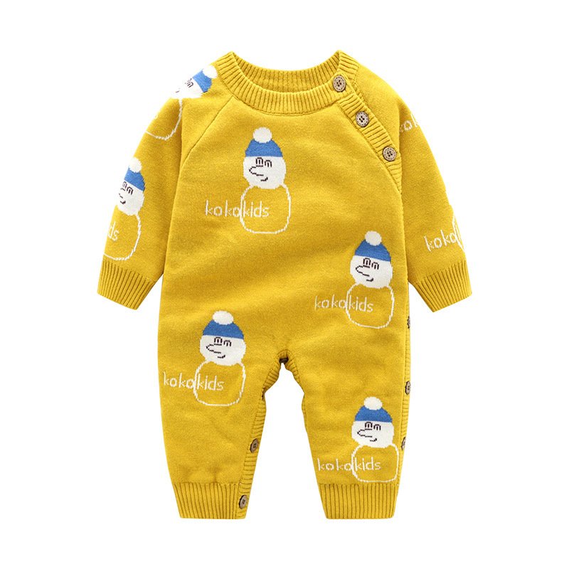 Newborn Baby Clothes Crawling Happy Rompers - Image 2