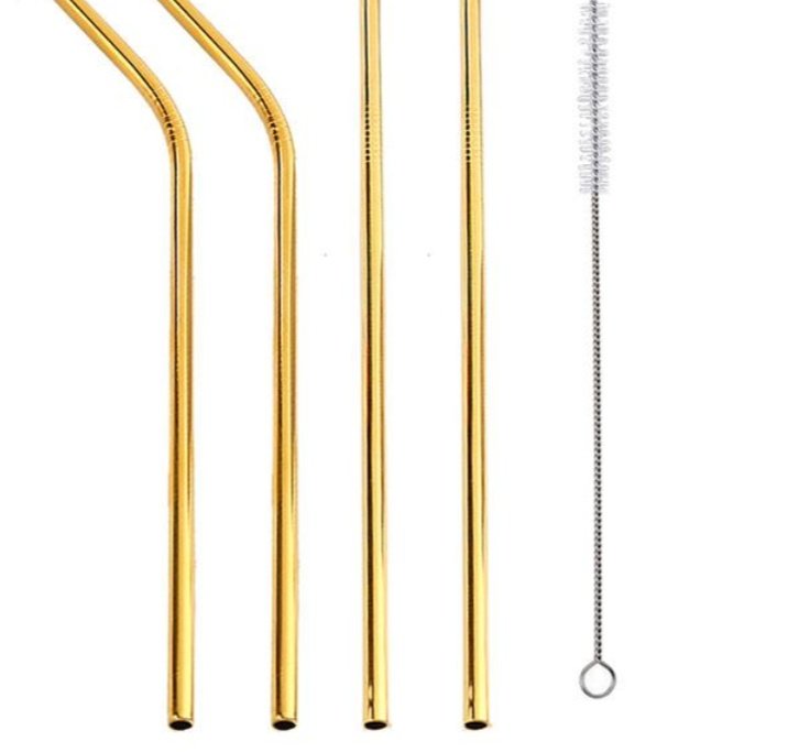 Colourful Reusable Stainless Steel Straws - Image 9