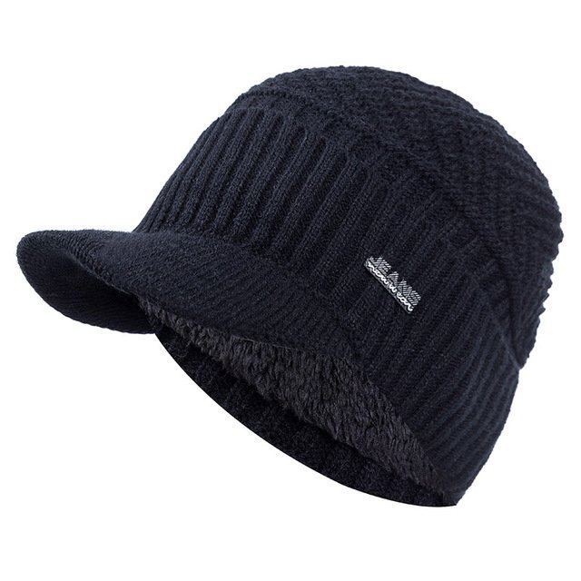 Unisex Warm Winter Hat Fur Line Soft Beanie - Image 8