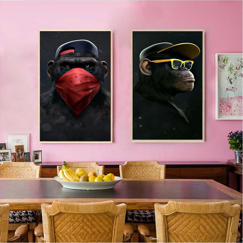 Funky Chimp Art for Home Wall Decor Harmony - Image 4
