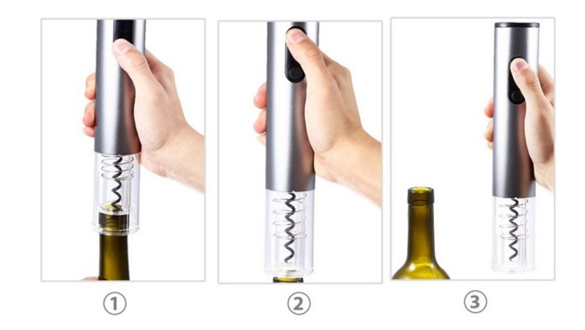 Automatic Electric Bottle Cork Wine Opener - Image 2